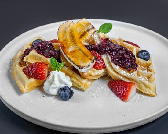 Mixed Fruit Waffles