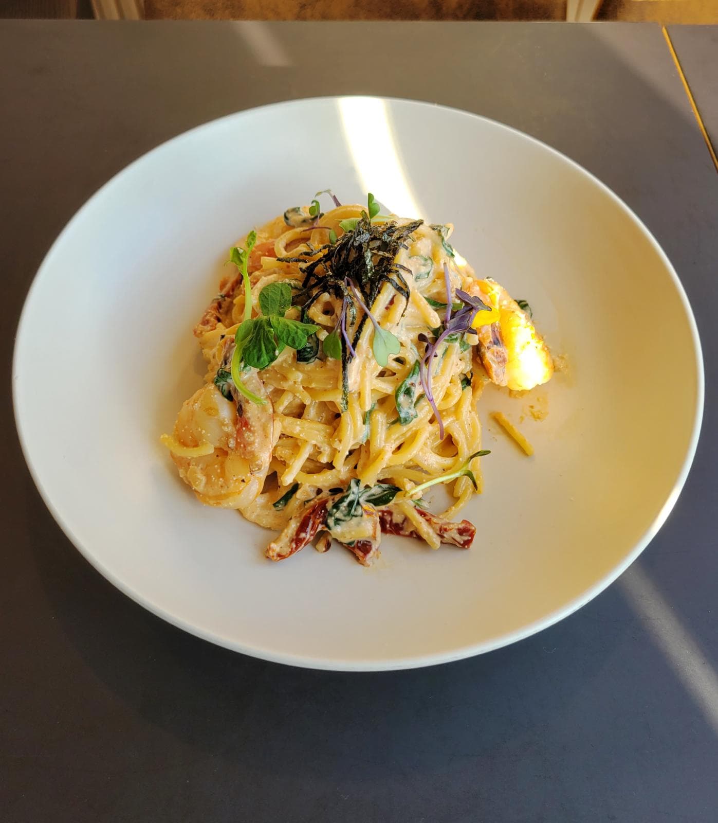 Shrimp Mentaiko Spaghetti