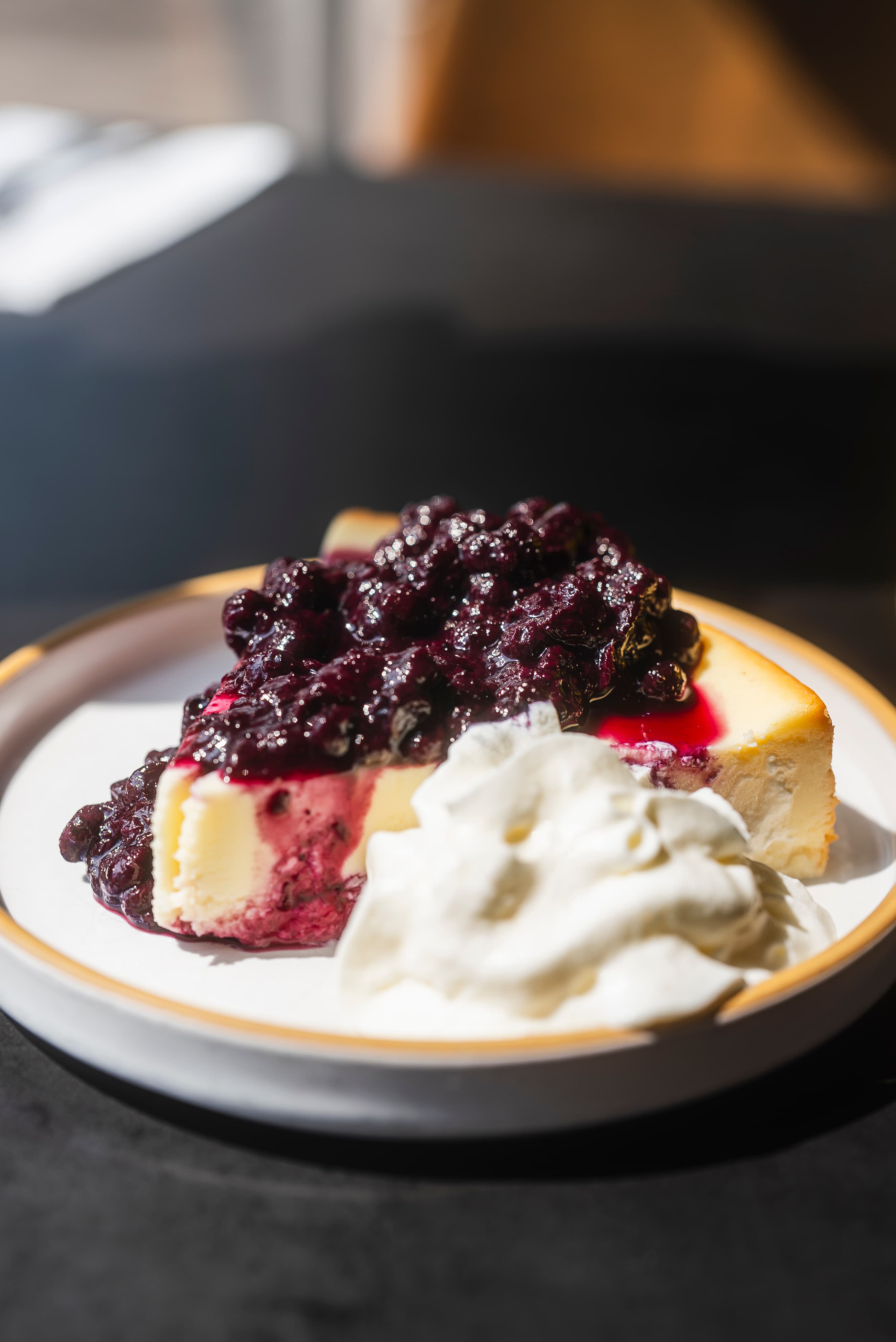 Yuzu Blueberry Cheesecake